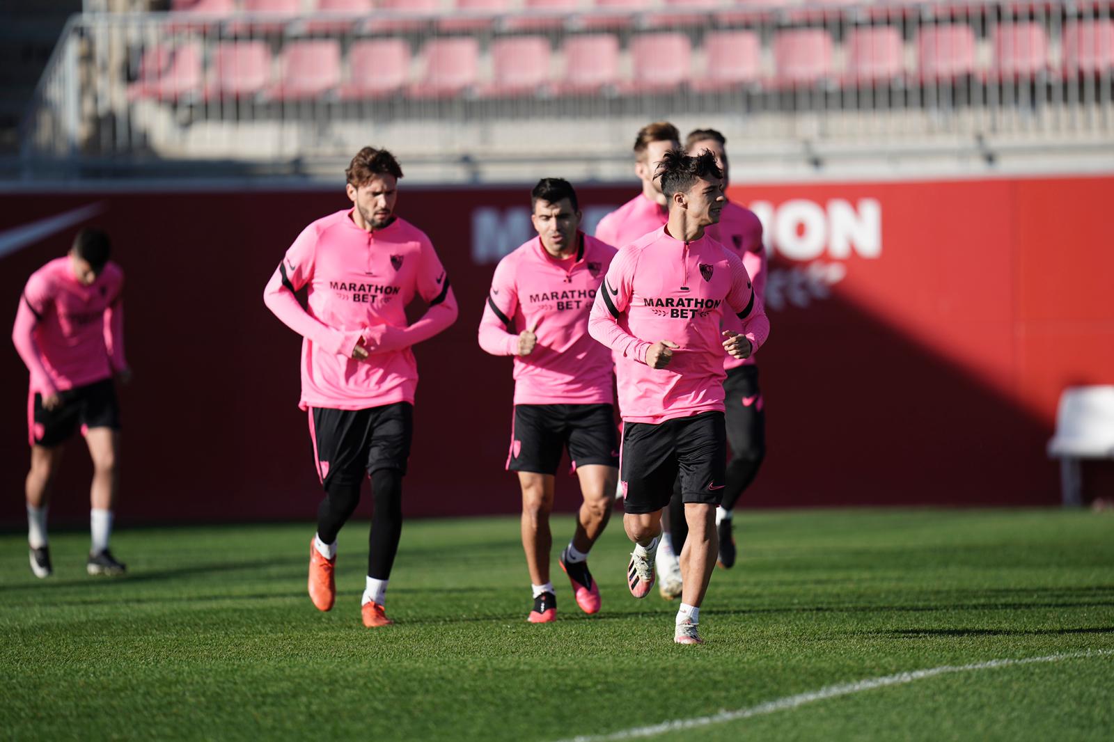 Entrenamiento del Sevilla FC el 21 de diciembre