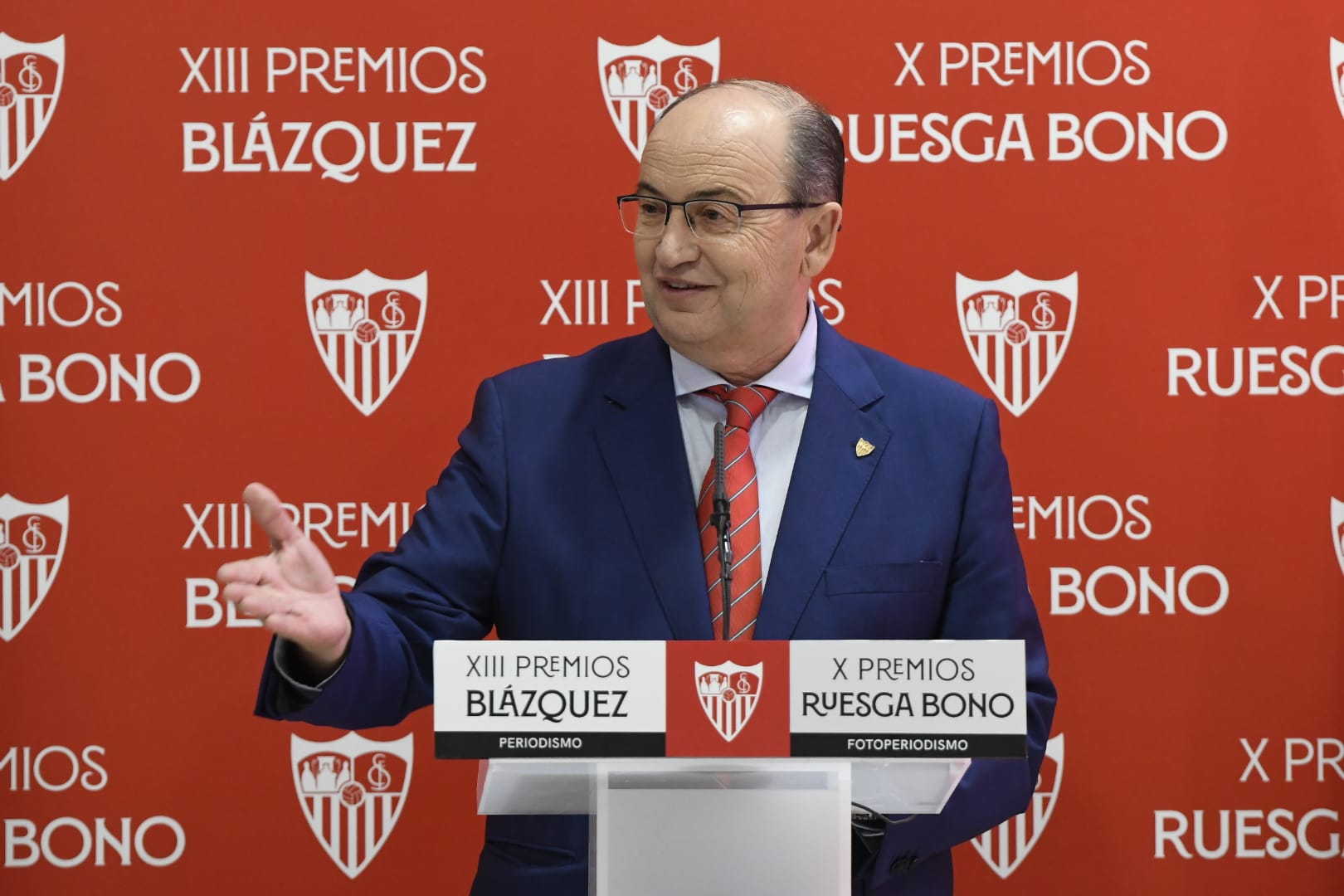 El presidente del Sevilla FC, en los XIII Premios Blázquez