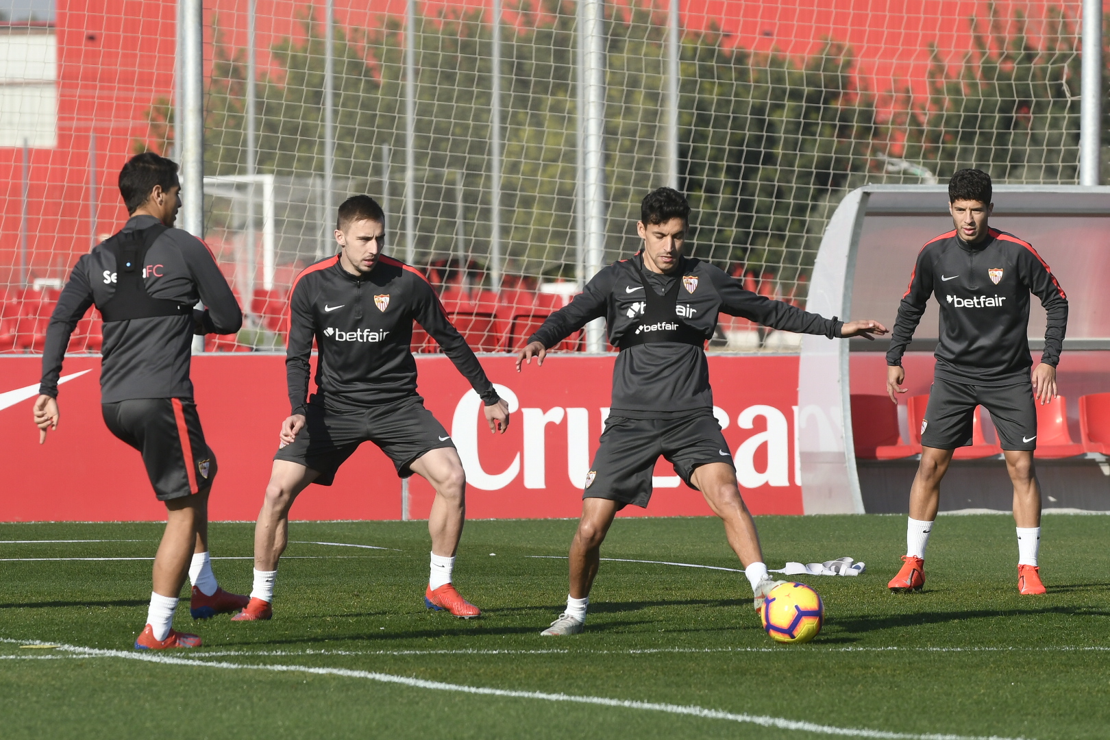 Sevilla training 8 February