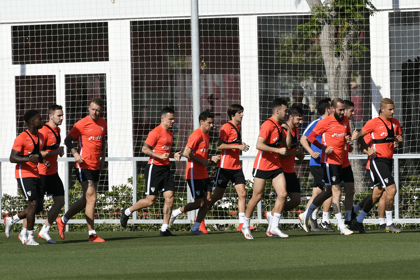 Entrenamiento del Sevilla FC del 30 de abril
