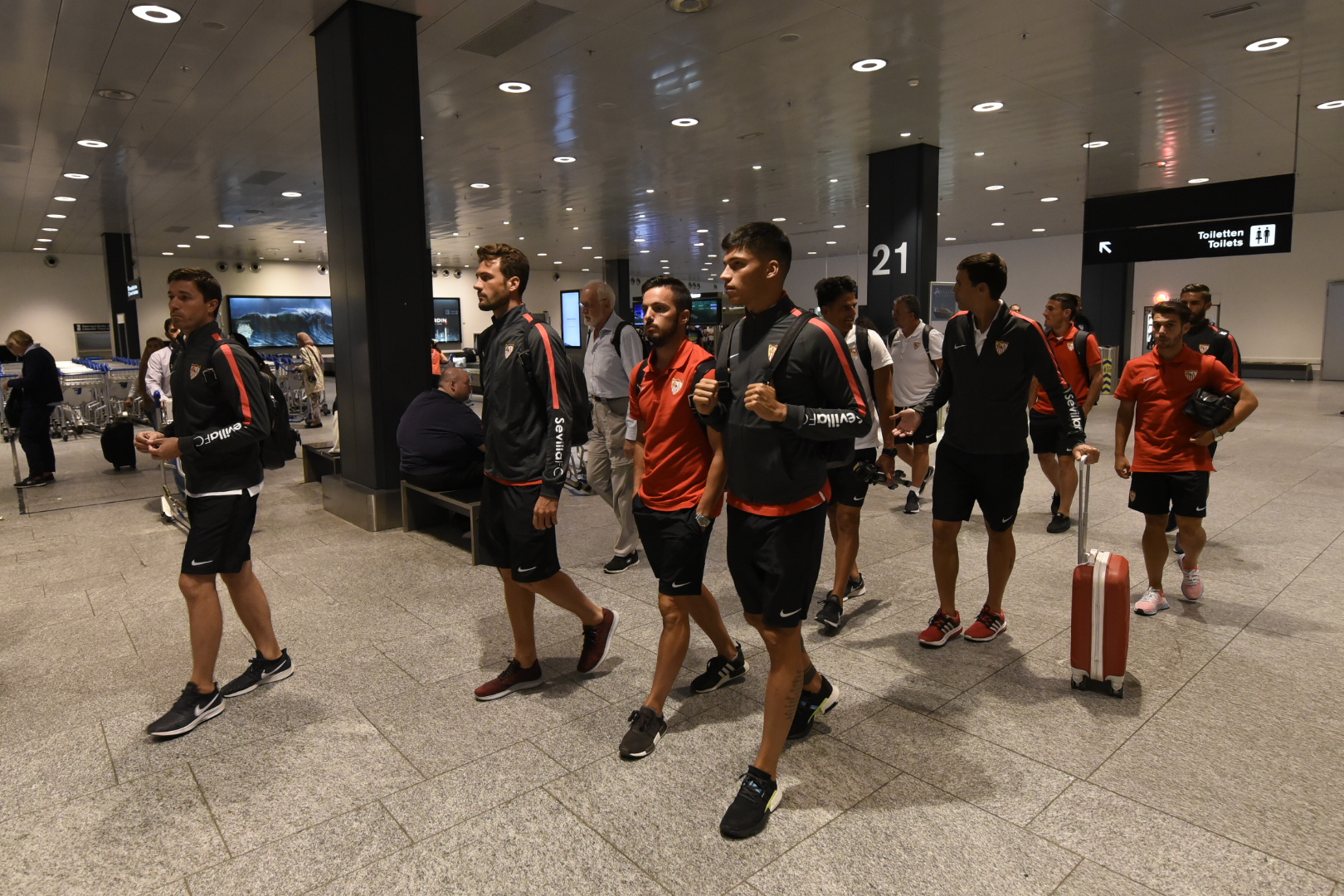 El Sevilla FC llega a Zurich