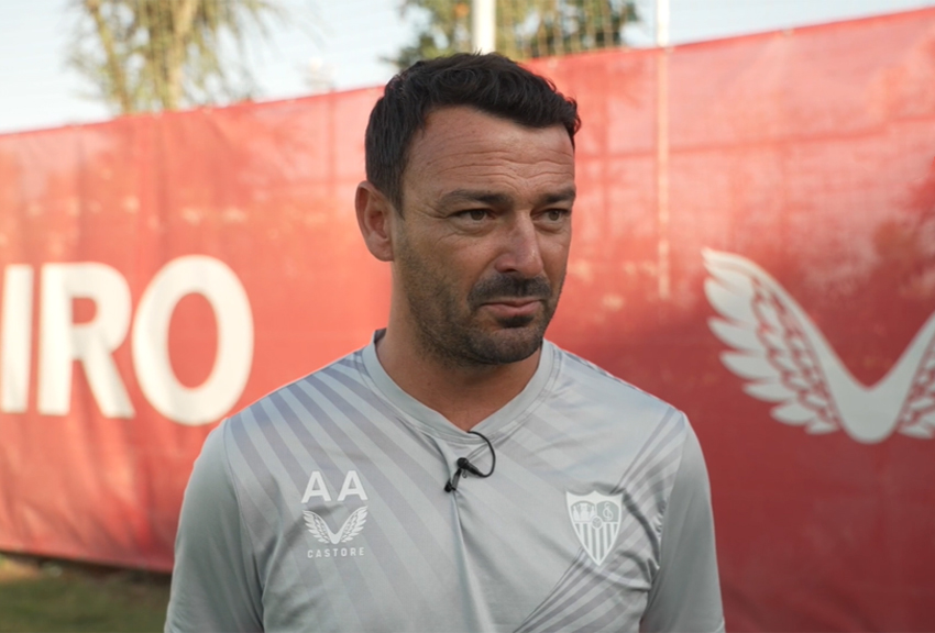 Alejandro Acejo, entrenador del Sevilla Atlético
