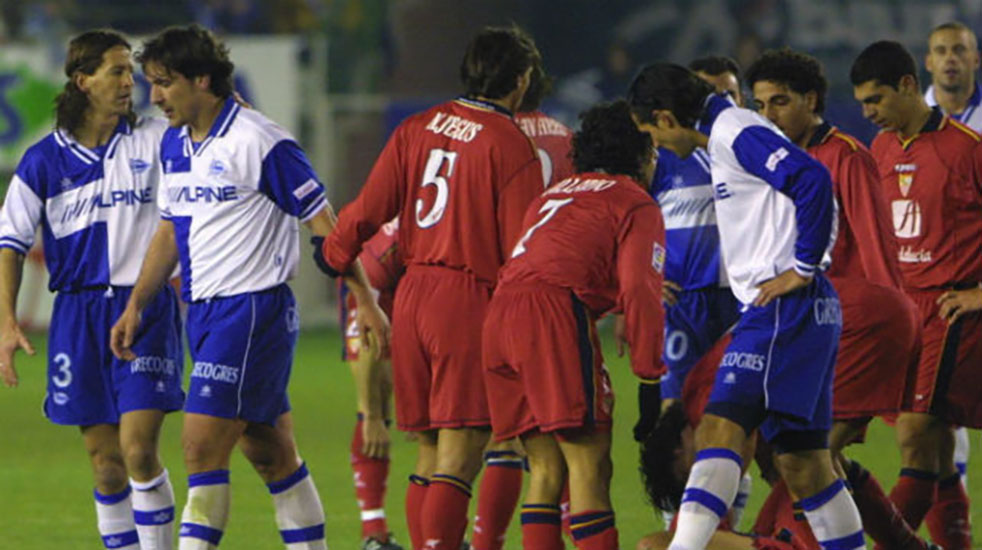 Imagen del Alavés-Sevilla FC de 2001