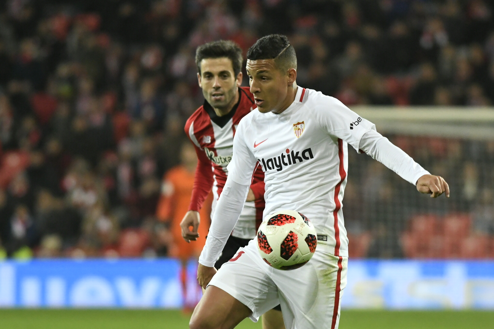 Arana of Sevilla FC against Athletic Bilbao