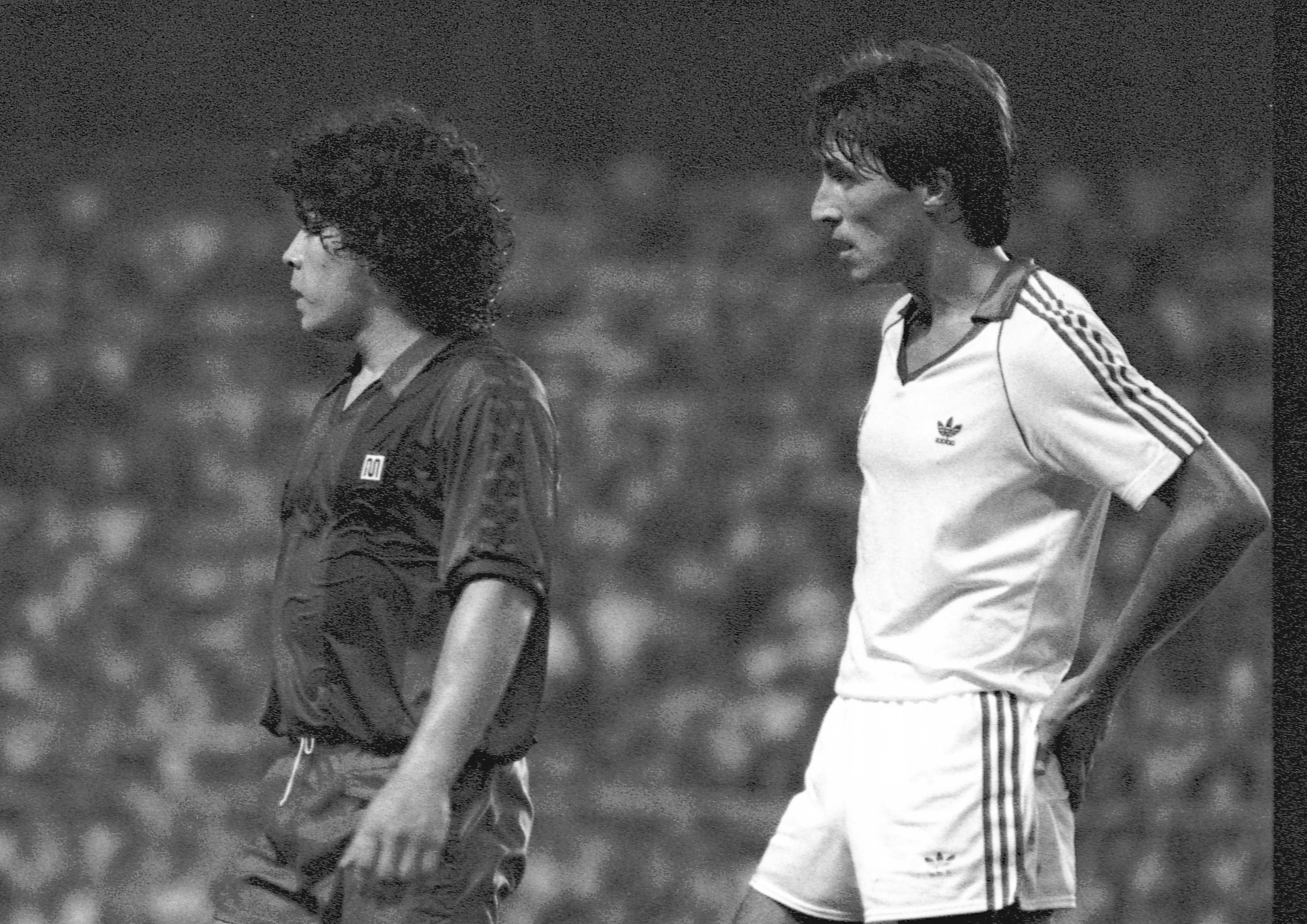 Pablo Blanco with Maradona