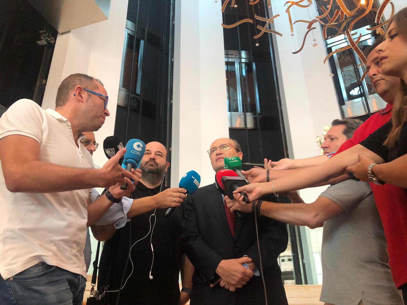 José Castro atiende a los medios en Bakú