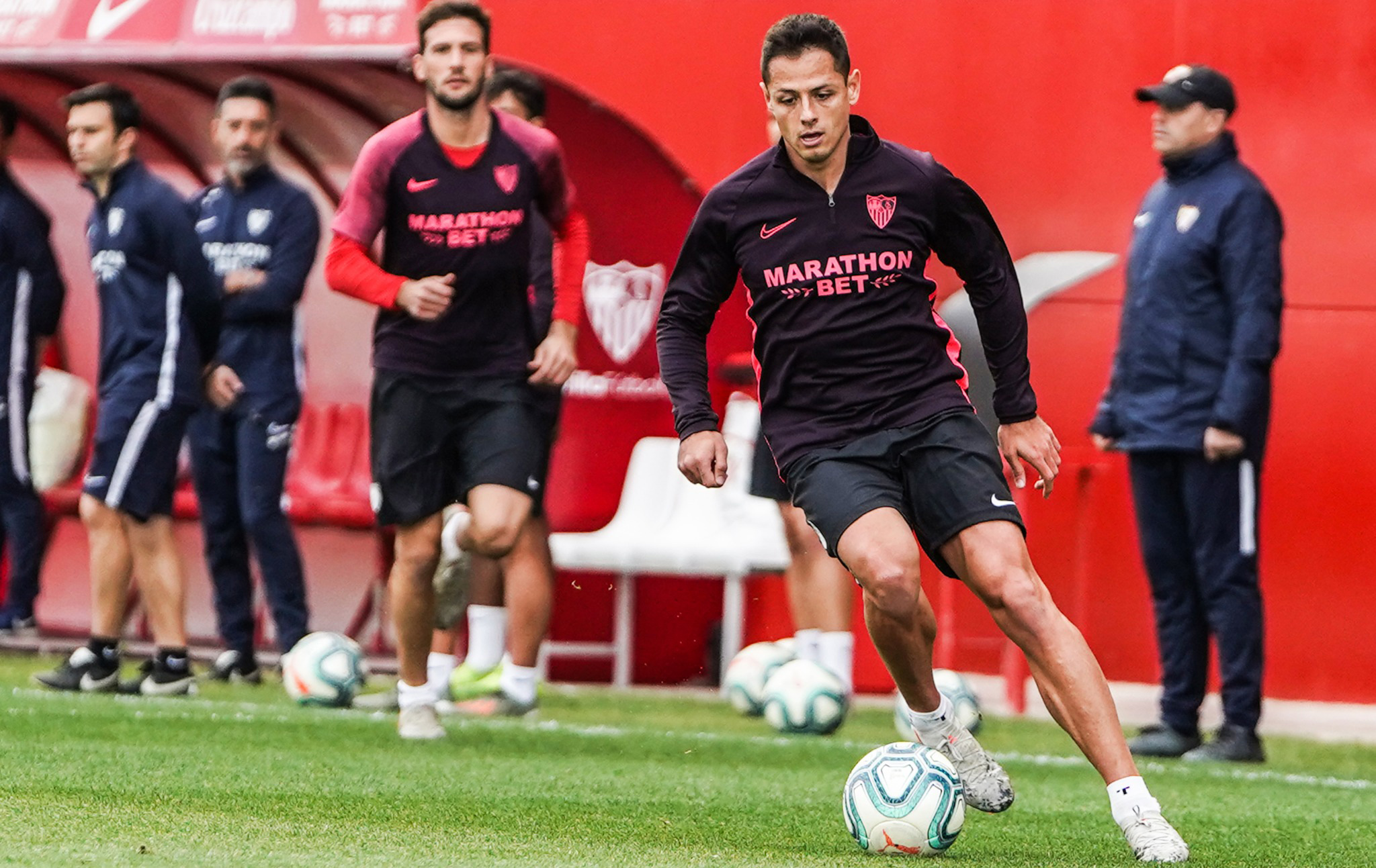 Sevilla FC training, Friday 13th December