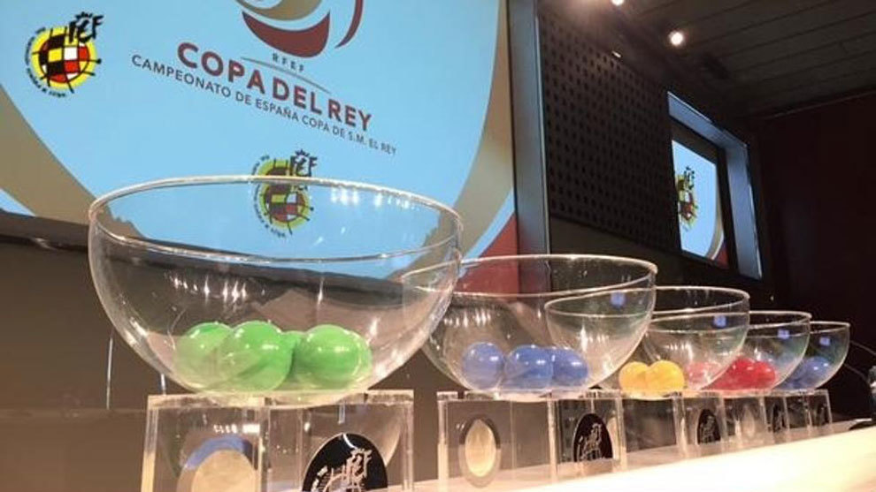 The draw pots for the Copa del Rey