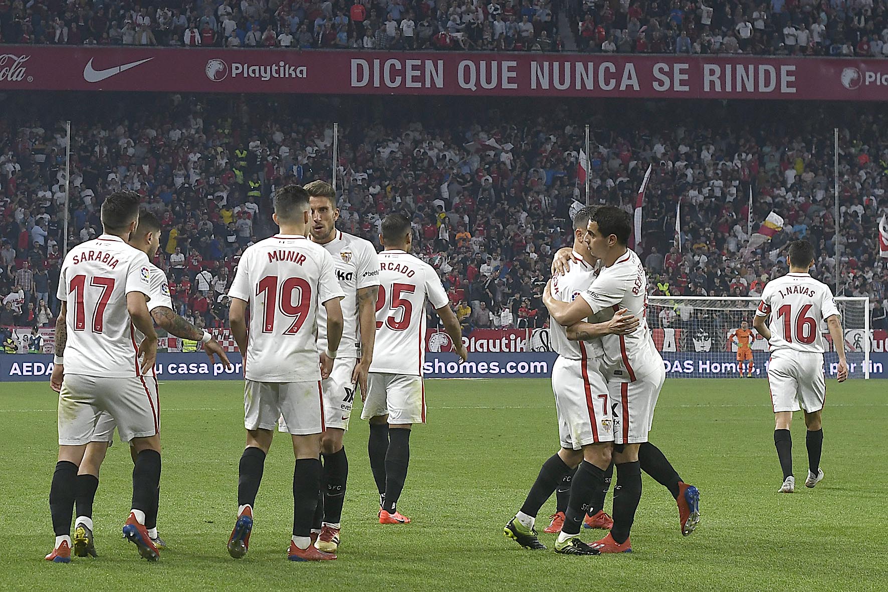 Gol del Sevilla FC ante la Real Sociedad