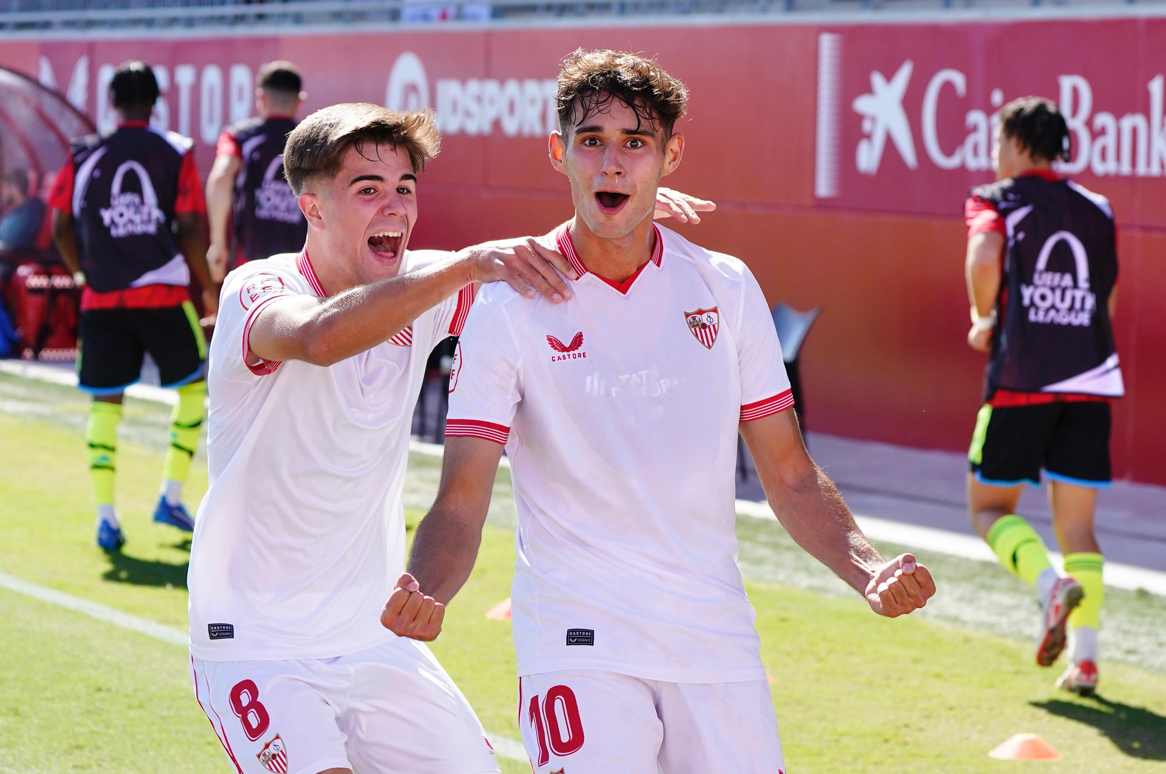 Juvenil A during the win against Arsenal