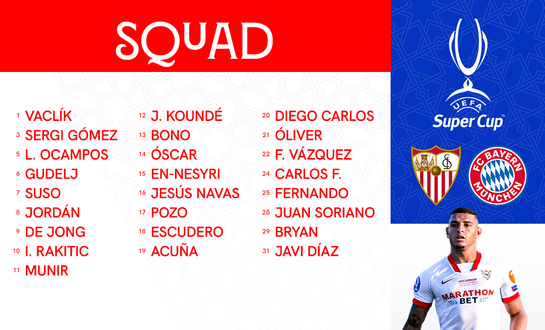 Squad for the UEFA Super Cup
