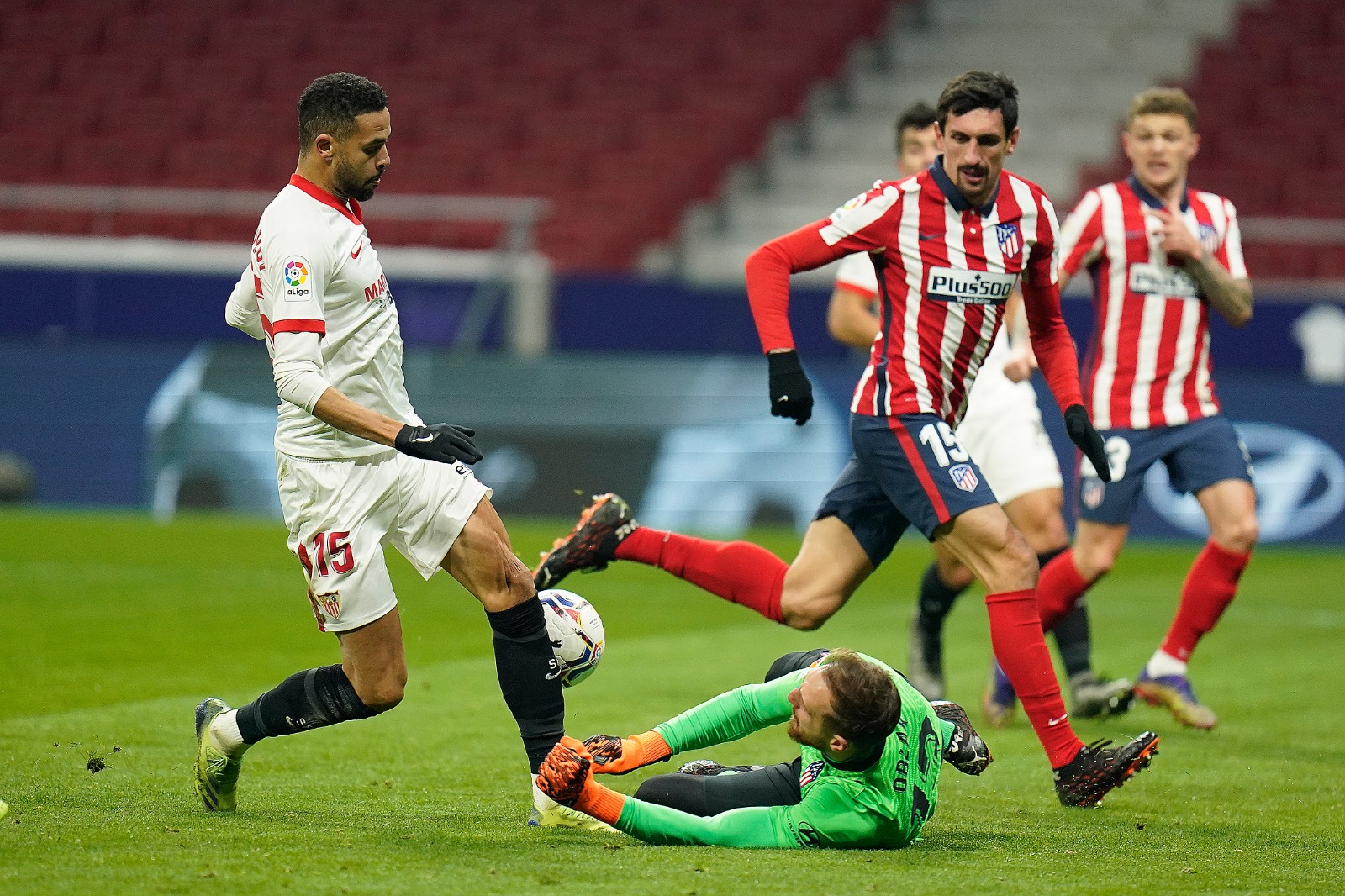 Yussef En-Nesyri ante el Atlético de Madrid