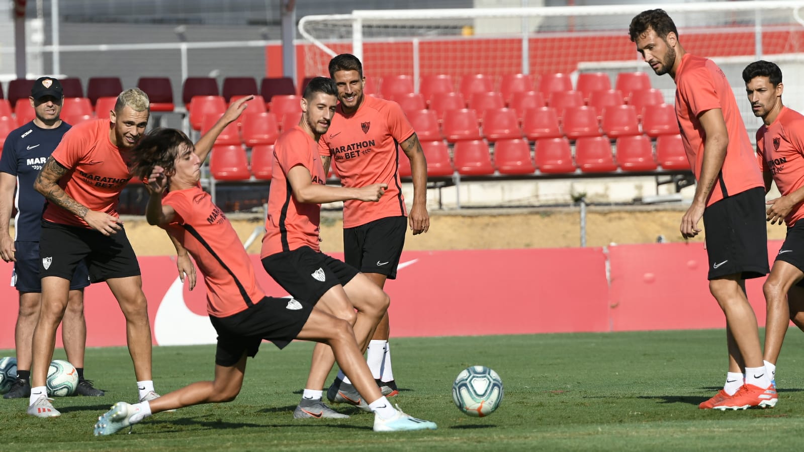 Entrenamiento del Sevilla FC del 16 de agosto