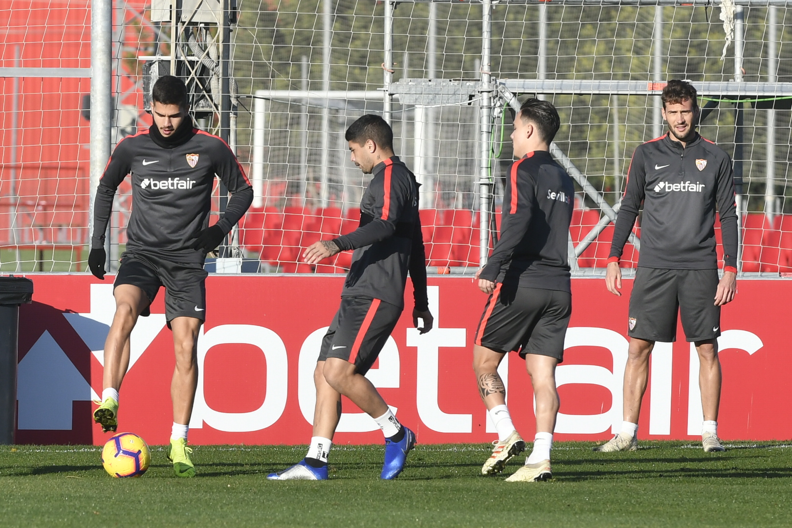 Entrenamiento del Sevilla FC este 31 de diciembre