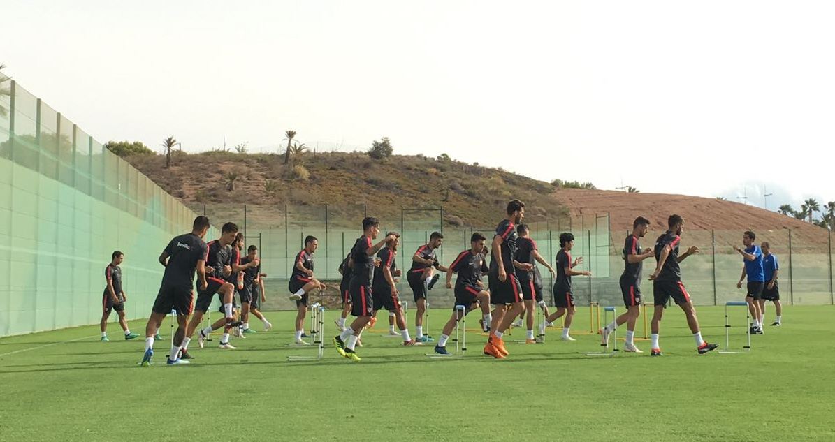 Sevilla FC pre-season training in Benidorm 