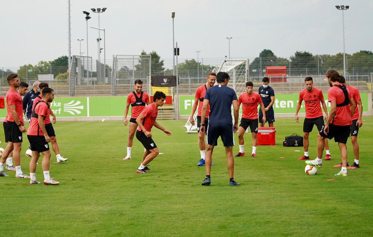 Entrenamiento del Sevilla FC en Alemania