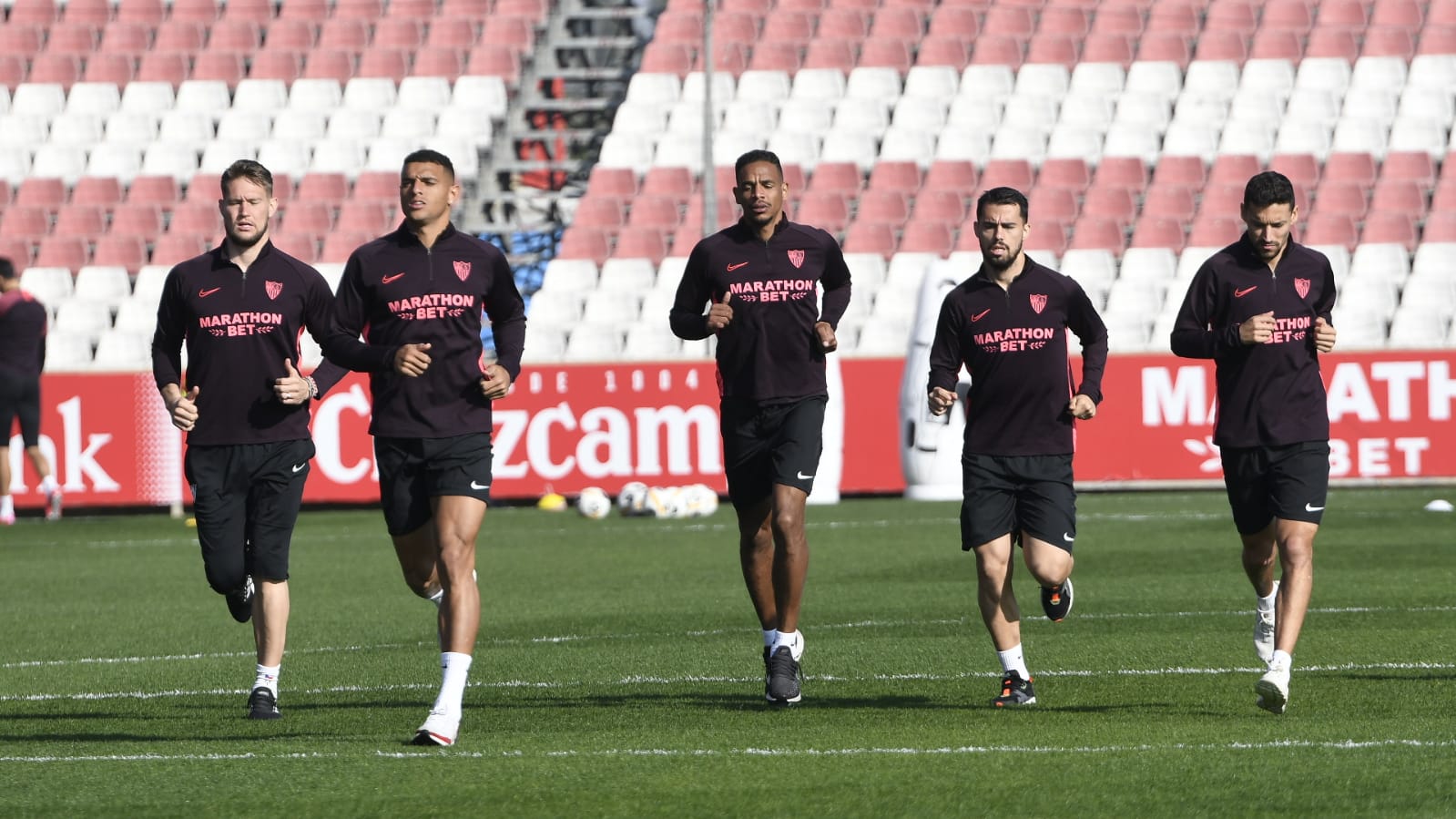 Sevilla FC training, Monday 17th February