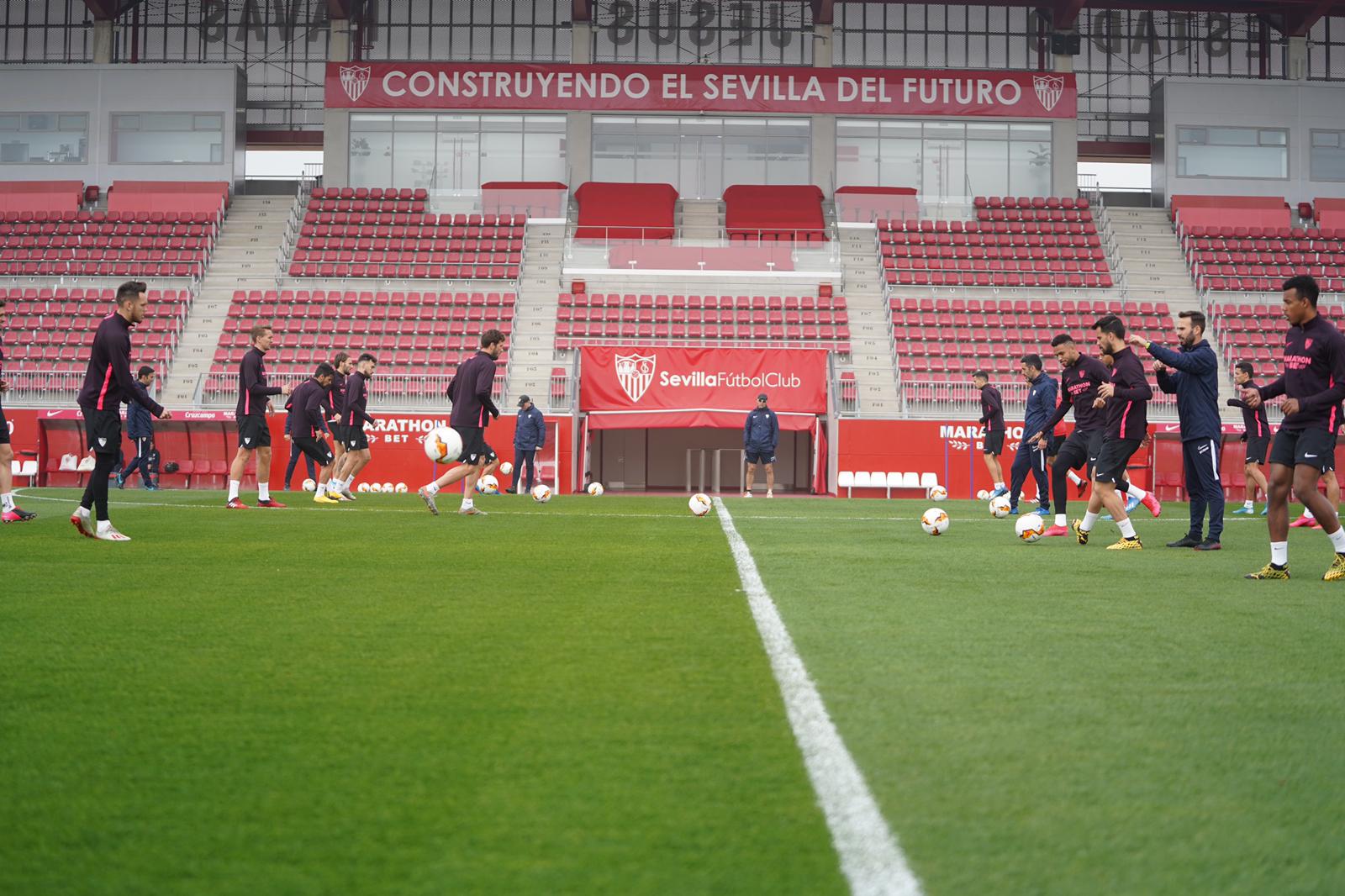 Sevilla FC training, Tuesday 25th February