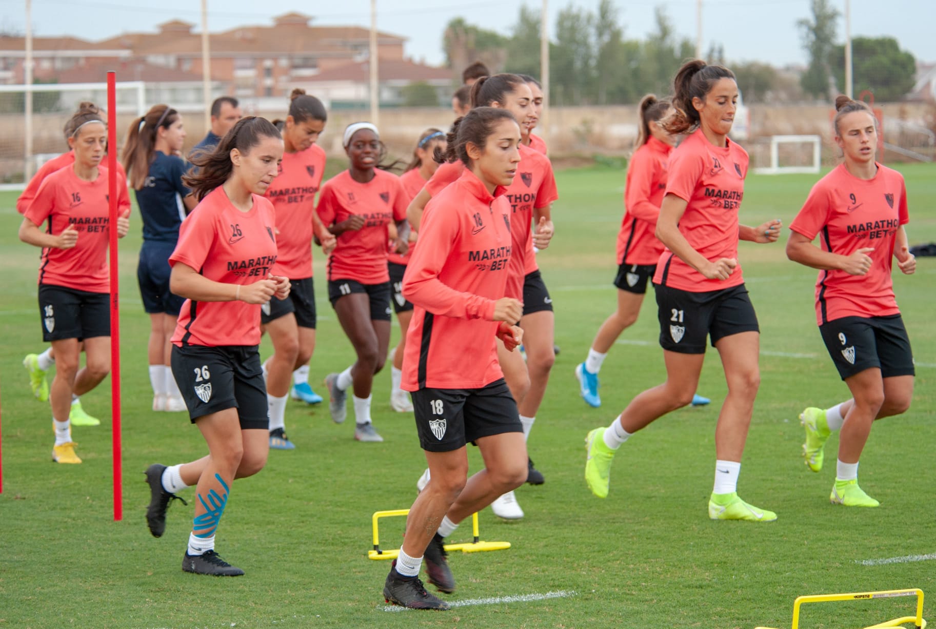 El Sevilla FC Femenino durante un entrenamiento
