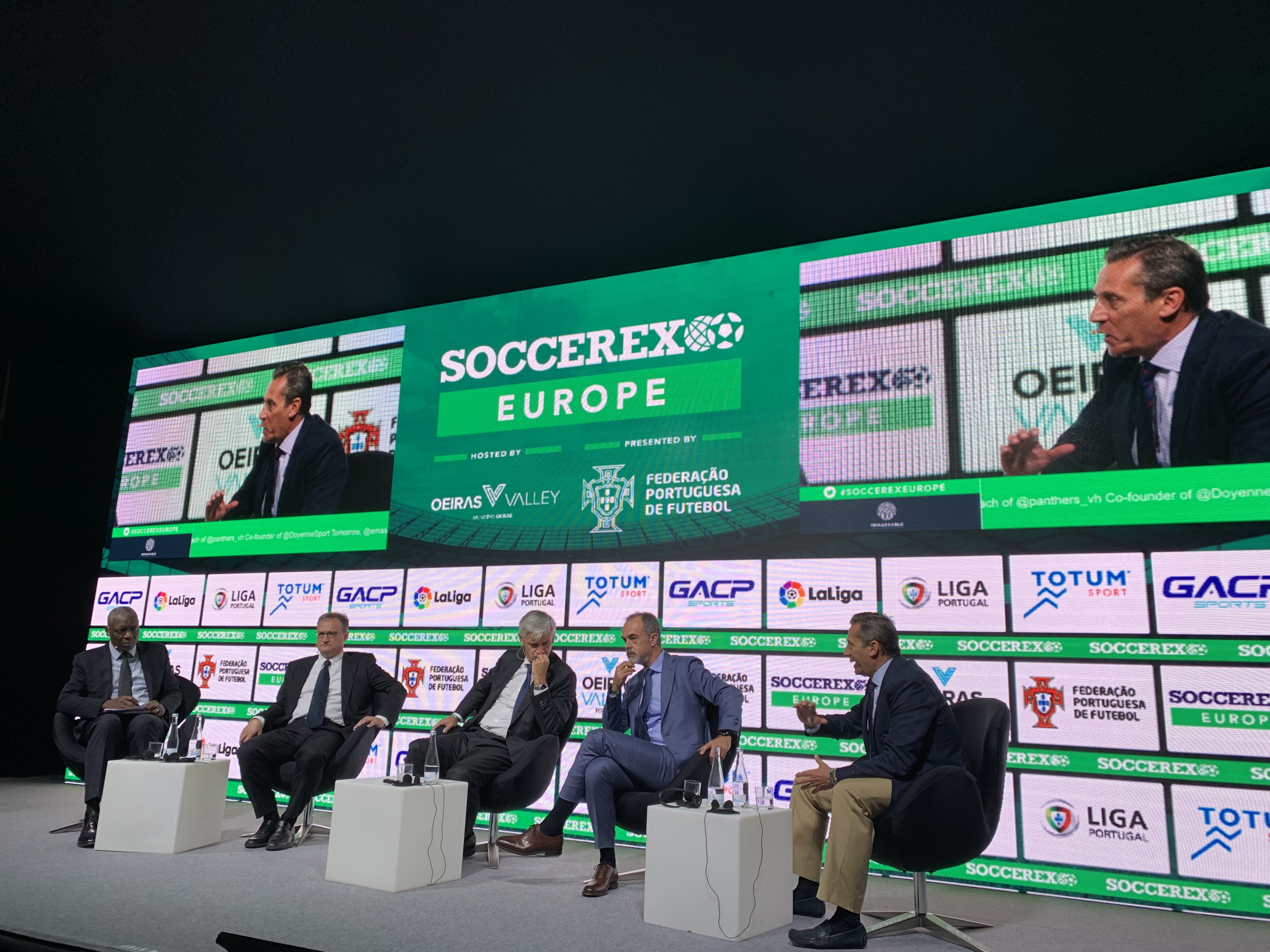 José María Cruz durante su intervención en Soccerex Europe 