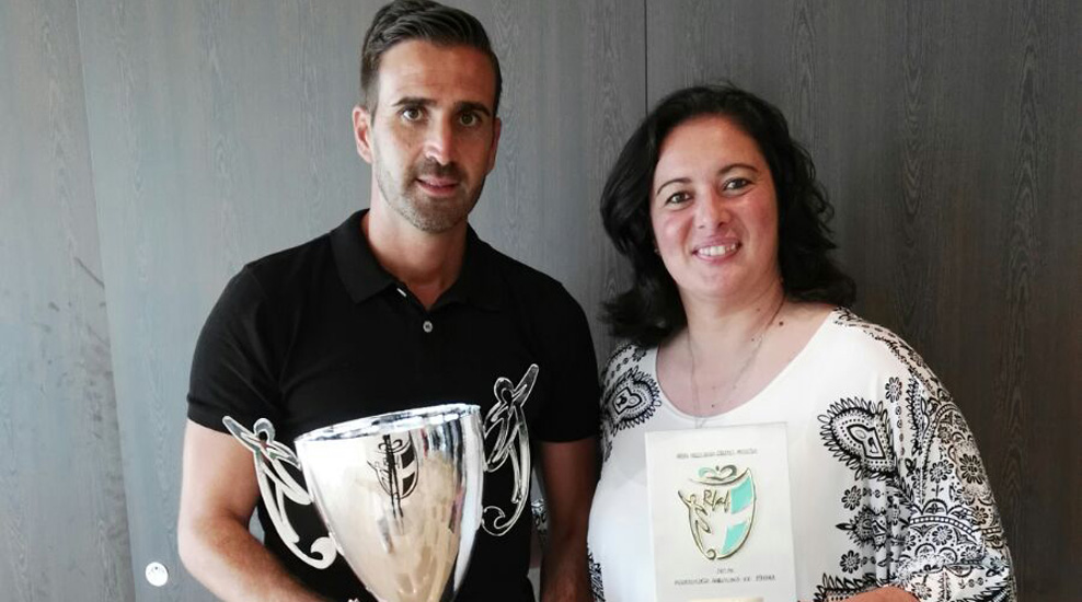 Juan Díaz e Inés Herrera del Sevilla FC