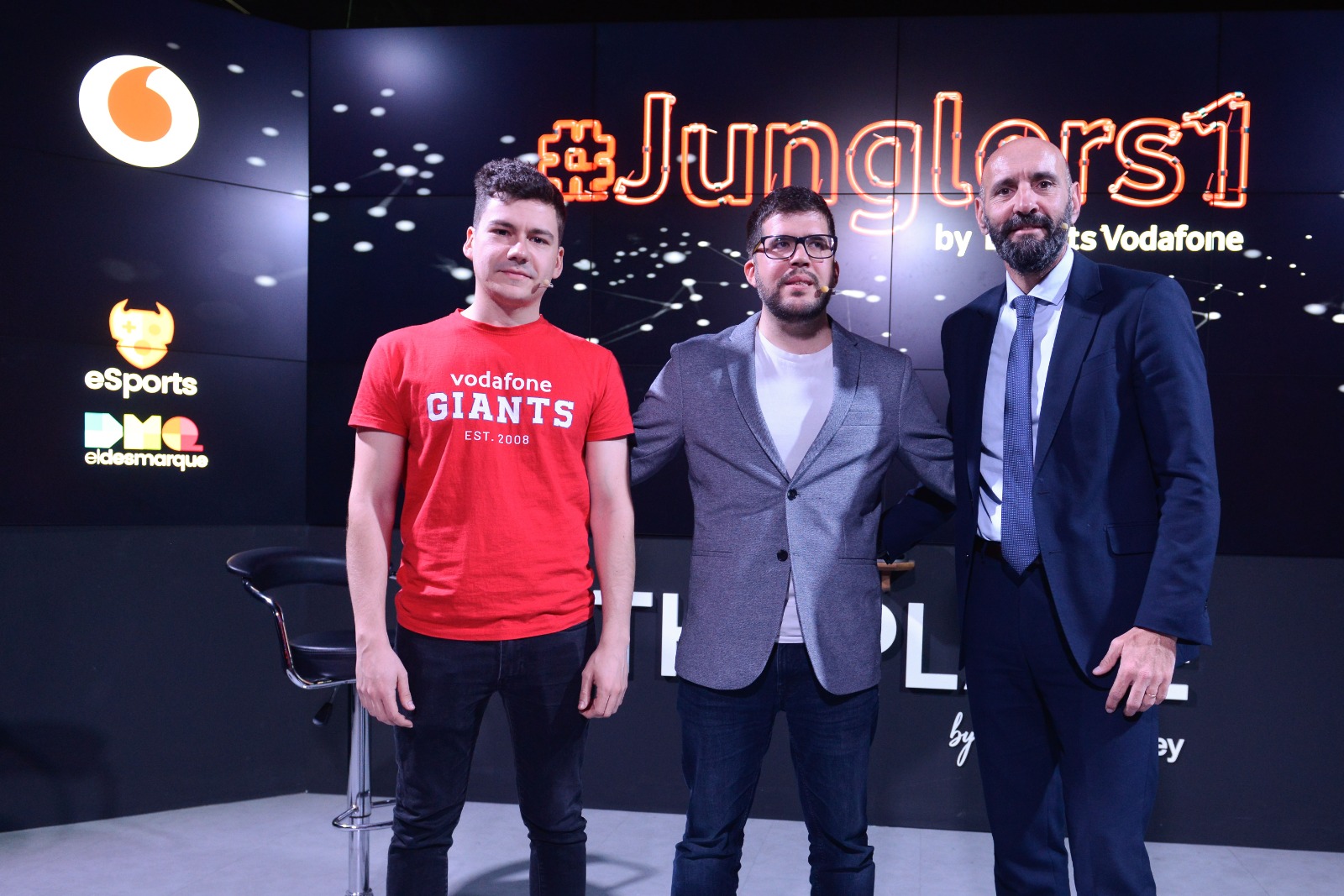 Lozark and Monchi with the programme's presenter