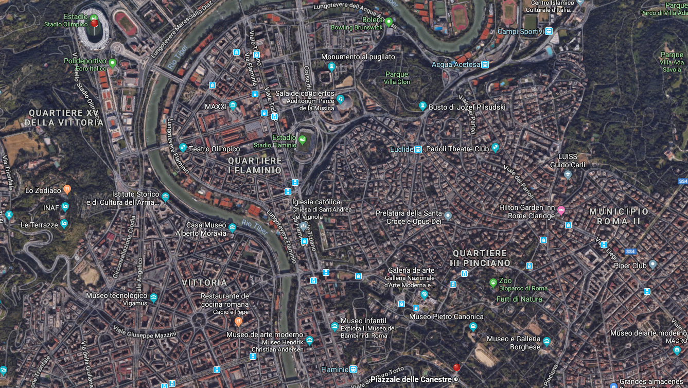 Map of Roma