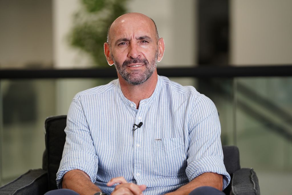 Monchi speaking during the interview
