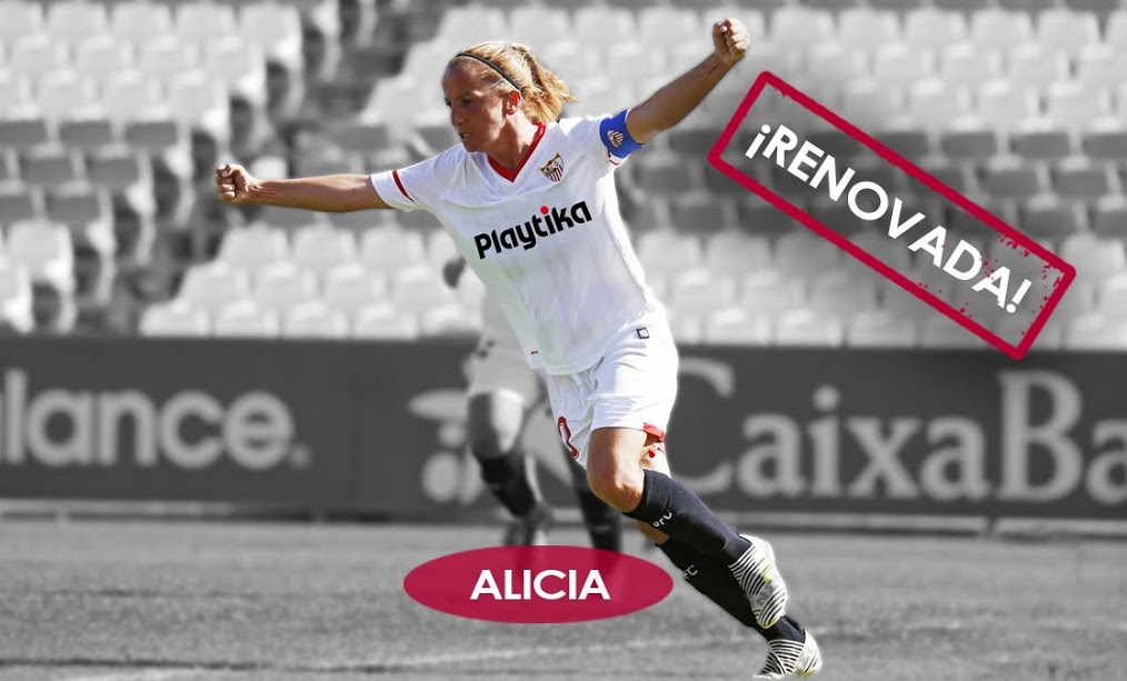 La capitana Alicia Fuentes ha renovado por una temporada con el Sevilla FC Femenino
