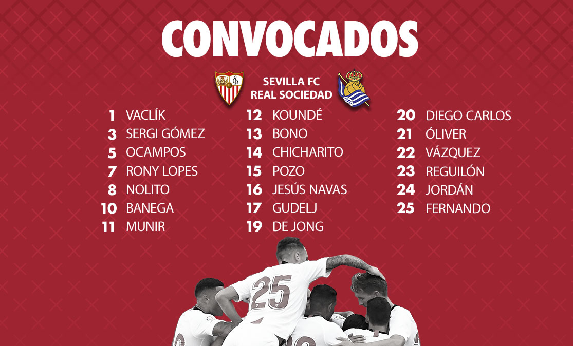 Squad list for Real Sociedad at home