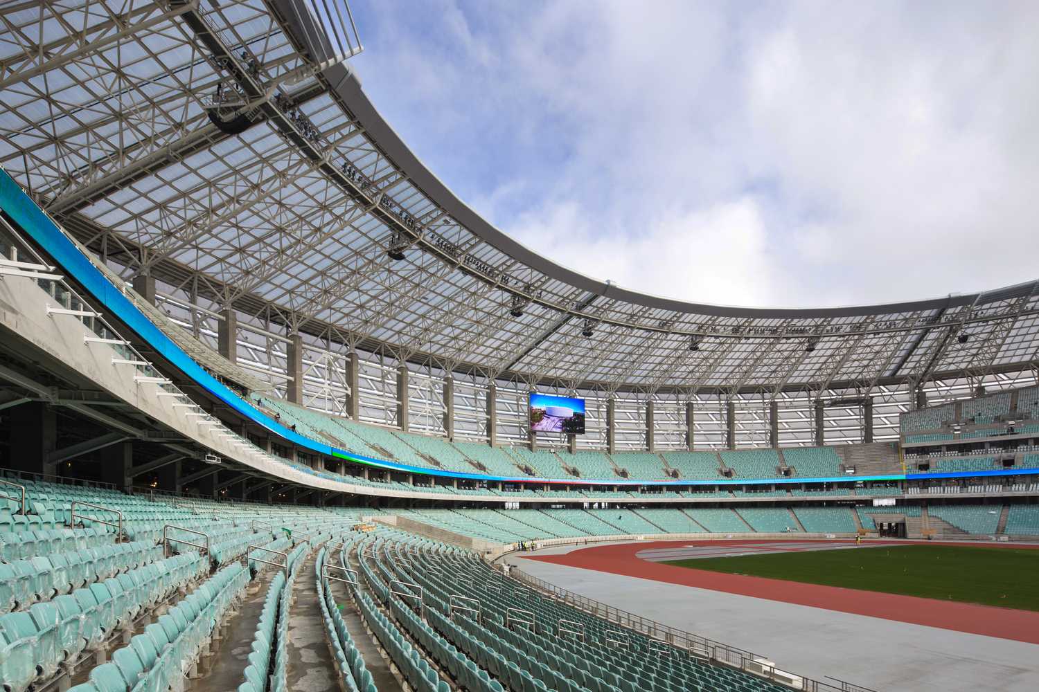 Imagen de las gradas del Olímpico de Bakú