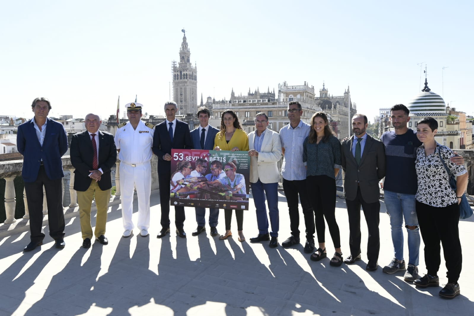 Presentación del cartel de la Regata Sevilla-Betis