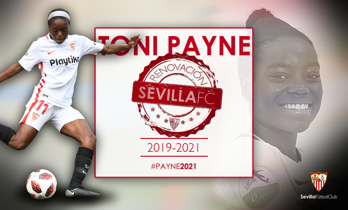 Toni Payne renueva por dos temporadas en el Sevilla FC y cumplirá tres temporadas en el conjunto de la Liga Iberdrola