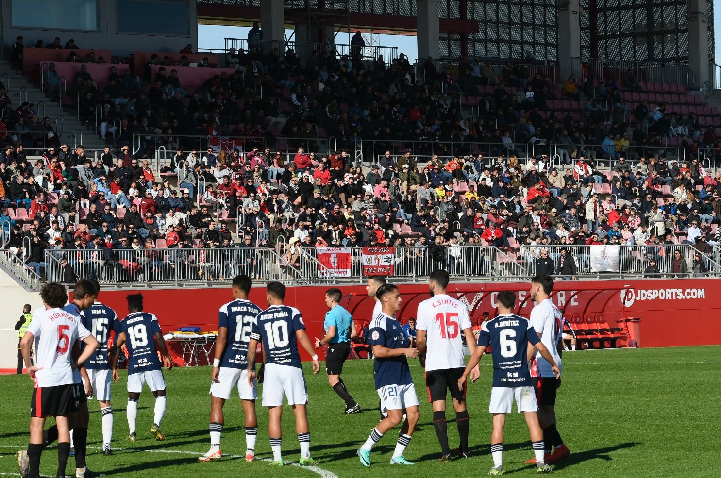 Partido del Sevilla Atlético en el Estadio Jesús Navas