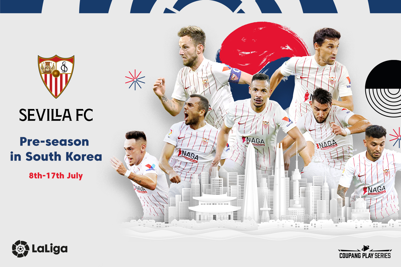 Pre-season tour in South Korea from 8-17 July