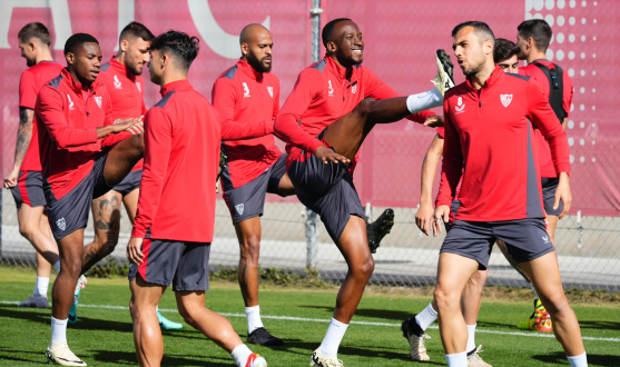 Entrenamiento del Sevilla FC del 11 de abril