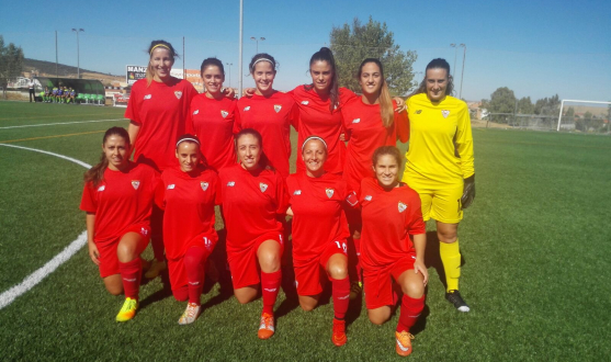 Once inicial del Sevilla Femenino ante el CFF Cáceres
