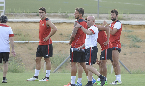 Primer entrenamiento del Sevilla FC de Sampaoli
