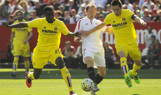Krohn-Dehli en el Sevilla FC-Villarreal CF