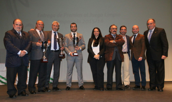 Premiados en la gala anual de la Federación Sevillana de Fútbol
