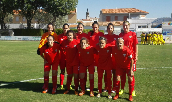 Once inicial del Sevilla Femenino ante el FF La Solana