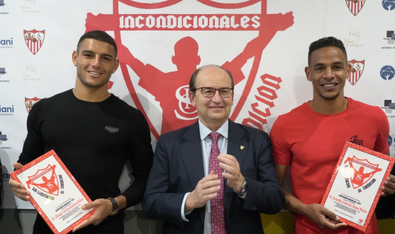 Castro, Diego Carlos and Fernando at the 'PS Incondicionales'