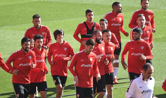 Entrenamiento del Sevilla FC del 3 de abril