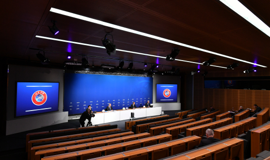 Rueda de prensa de la UEFA sobre la continuidad de las competiciones