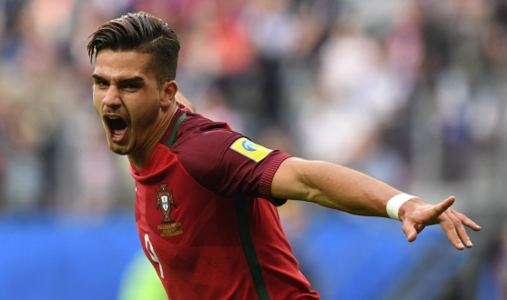 André Silva, with the Portuguse national team