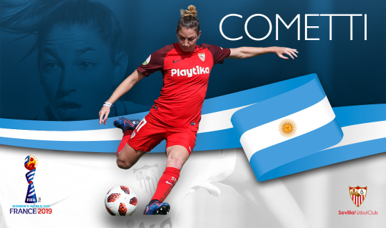 Aldana Cometti, jugadora del primer equipo femenino del Sevilla FC, disputará el Mundial de Francia con la selección argentina