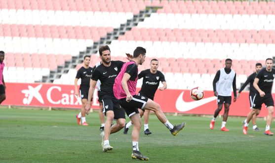 Entrenamiento del Sevilla FC el 26 de marzo
