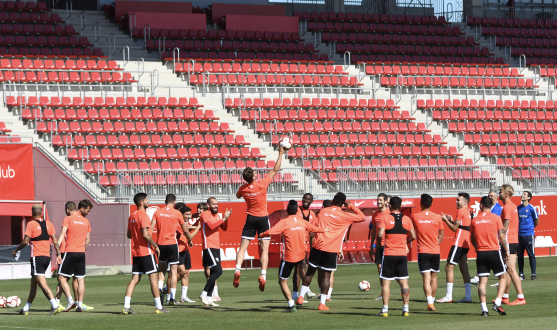 Entrenamiento del Sevilla FC 