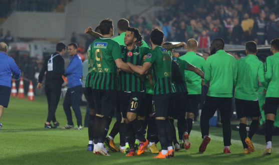 Celebración de gol Akhisarspor