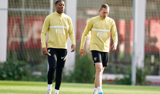 Martial trained with the rest of the team on Tuesday 